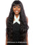 Mane Concept Trill 11A 100% Unprocessed Human Hair Full Wig - TRM113 NATURAL WAVE FULL BANG 32"