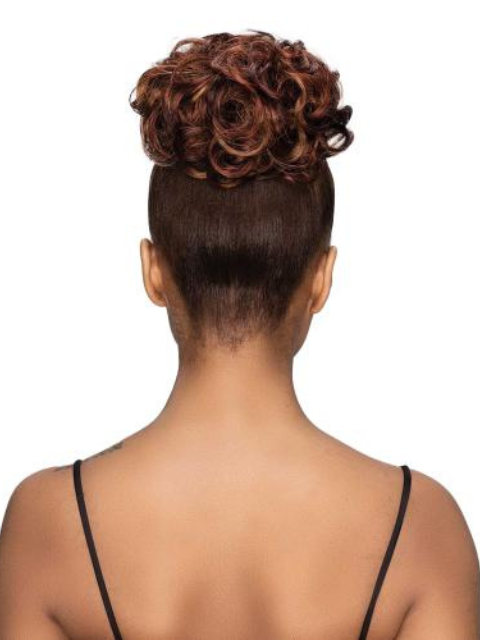 SALE! Janet Collection Human Hair Blend Bun Remy Illusion Scrunch - TENDRIL