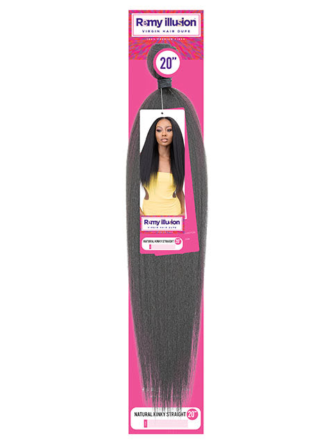 Janet Collection Remy Illusion NATURAL KINKY STRAIGHT Weave 20