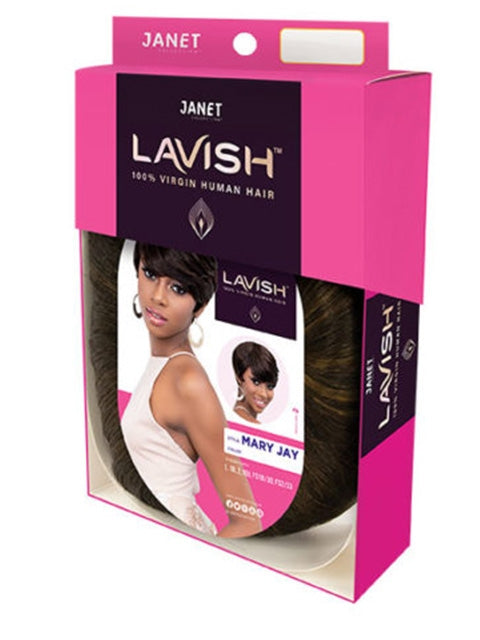 Janet Collection Lavish 100% Virgin Human Hair Wig - MARY JAY