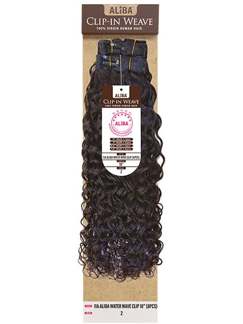 Janet Collection 100% Virgin Human Hair 11A Aliba WATER WAVE Clip-In Weave 8pc