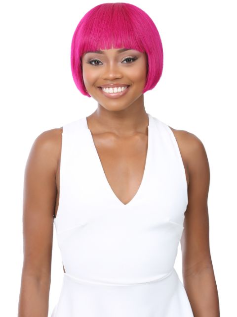 It's a Wig 100% Human Hair Full Wig - HH BOB W/BANG 8"