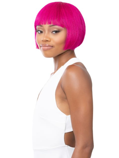 It's a Wig 100% Human Hair Full Wig - HH BOB W/BANG 8"
