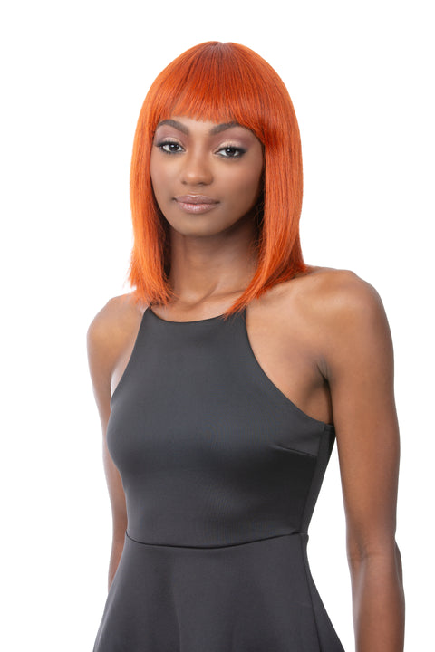 It's a Wig 100% Human Hair Full Wig - HH BOB W/BANG 10"