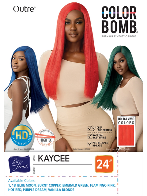Outre Color Bomb Premium Synthetic Lace Front Wig - KAYCEE