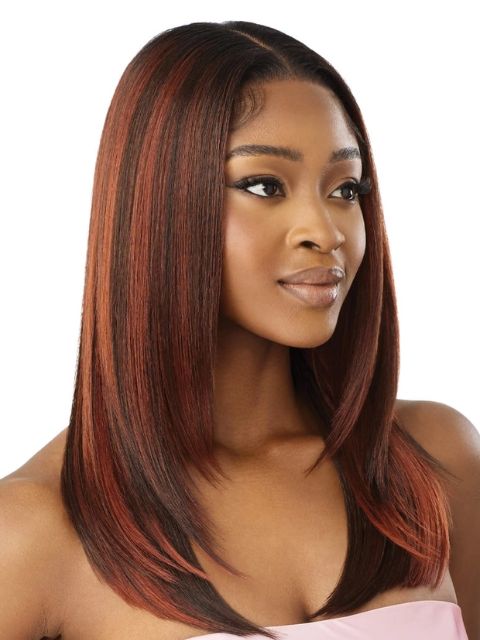 Outre  100% Human Hair Blend Airtied Lace Wig HHB-SLEEK YAKI 20"