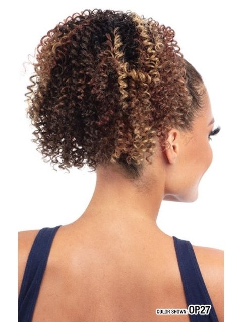 Model Model Miss Divine Human Hair Blend MasterMix Drawstring Ponytail- SPRINGY
