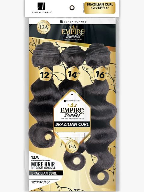Sensationnel Empire 100% Human Hair 13A MULTI BRAZILIAN CURL Weave