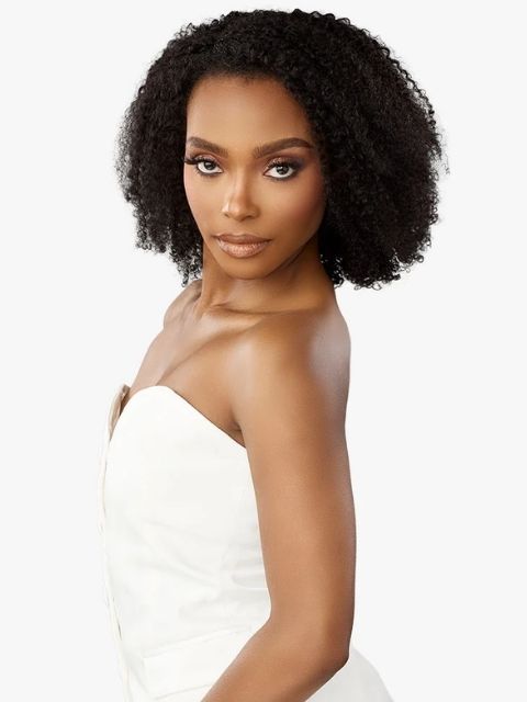 Sensationnel Imported 100% Virgin Human Hair Half Wig - KINKY BURMESE CURL 14"