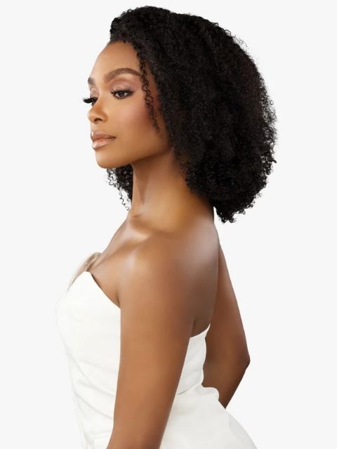 Sensationnel Imported 100% Virgin Human Hair Half Wig - KINKY BURMESE CURL 14"