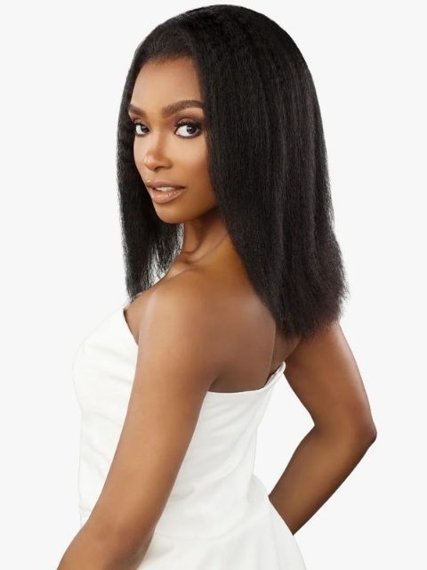 Sensationnel Imported 100% Virgin Human Hair Half Wig - KINKY STRAIGHT 18"