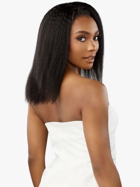 Sensationnel Imported 100% Virgin Human Hair Half Wig - KINKY STRAIGHT 18"