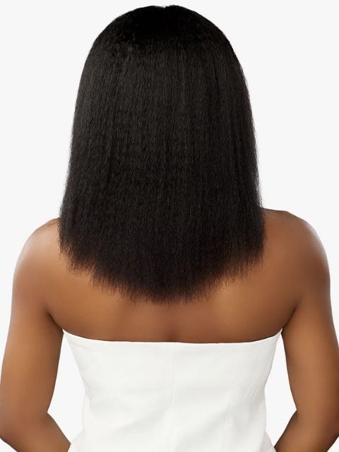 Sensationnel Imported 100% Virgin Human Hair Half Wig - KINKY STRAIGHT 18"