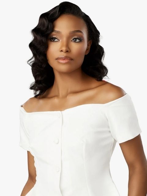 Sensationnel Imported 100% Virgin Human Hair DEEP 16" Half Wig