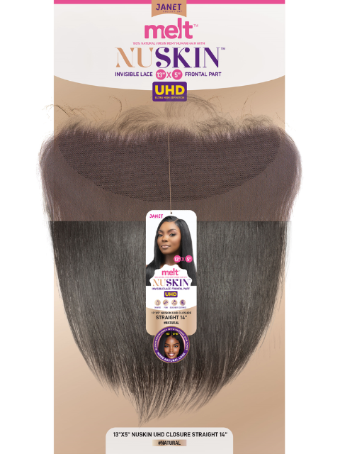 Janet Collection Melt 13X5 NUSKIN Ultra HD STRAIGHT Lace Closure
