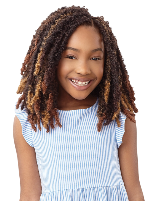 [VALUE PACK] Outre X-Pression Lil Looks 2X BUTTERFLY LOCS SWEETY Crochet Braid 8"- 10 pcs