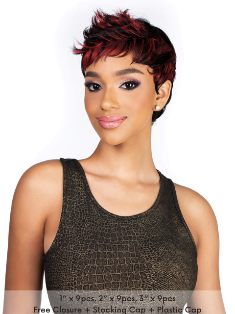 Harlem 125 100% Human Hair Short Cut Weave - H27PCS