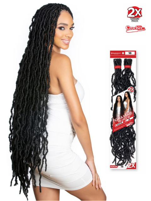 Harlem 125 Kima 2X DE LOCS 36 Crochet Braid KDE36