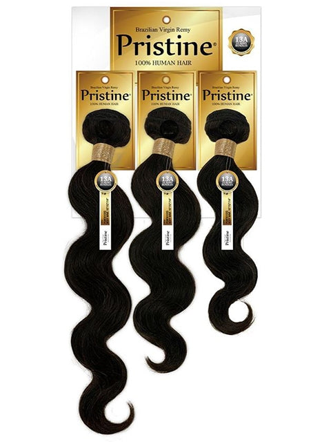 Mane Concept 13A Pristine 100% Human Hair BODY WAVE Weave 3pc (PGW301)