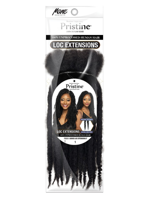 Mane Concept Pristine 100% Human Hair Tape Hair Extension GODDESS LOC (PRGE)"