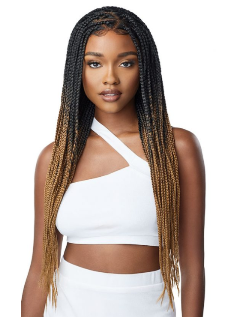 Outre Pre-Braided 13x4 Glueless HD Lace Frontal Wig - KNOTLESS TRIANGLE PART BRAIDS