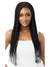 Outre Pre-Braided 13x4 Glueless HD Lace Frontal Wig - KNOTLESS TRIANGLE PART BRAIDS 26"