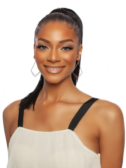 Mane Concept Pristine 100% Human Hair Ponytail Extension - STRAIGHT DRAWSTRING PONYTAIL 16" PRPE01