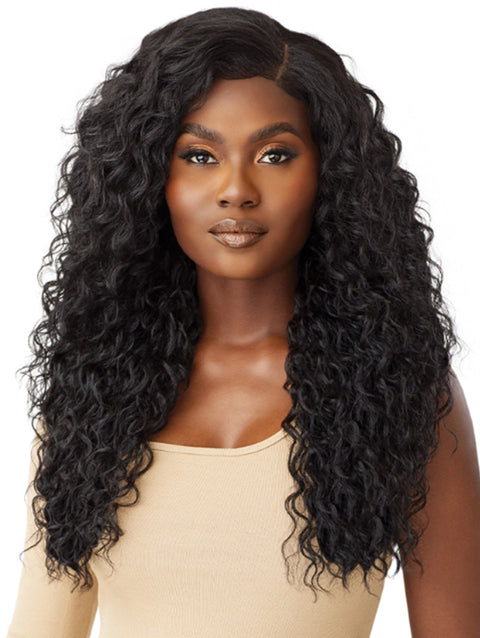 Outre 100% Human Hair Blend 5"x5" Glueless Lace Closure Wig - HHB-MALAYSIAN DEEP 26