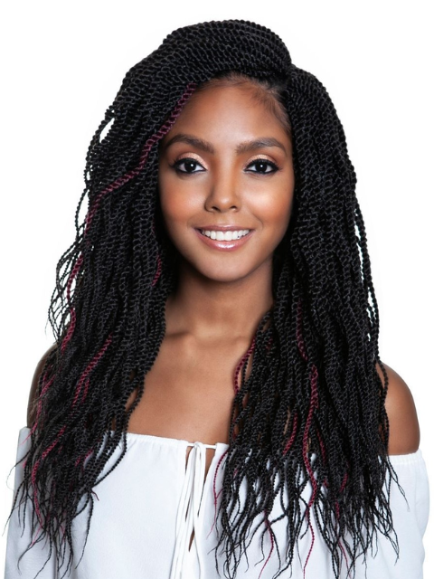 Mane Concept Afri Naptural 3X Pre-Stretched Wavy Senegal Twist 18 Braid (SB305)