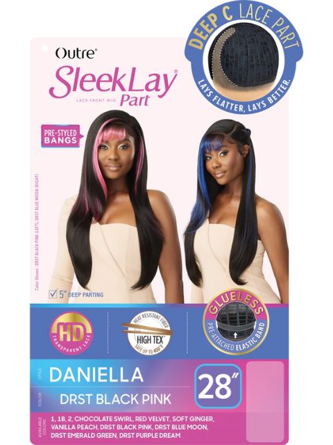 Outre SleekLay Part HD Transparent Deep C Part Lace Front Wig - DANIELLA