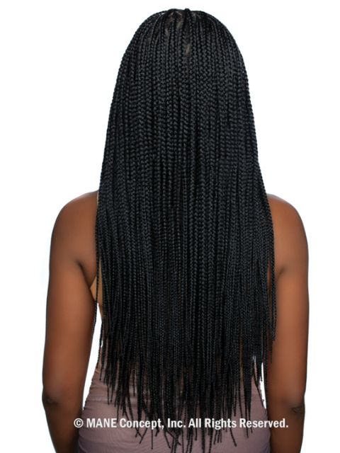 Mane Concept HD Inspire Braid Lace Wig - RCHB213- WHOLE LACE DIAMOND CORNROW BOX BRAID 28"