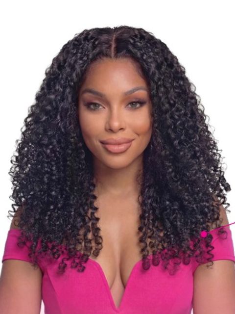 Janet Collection Human Hair Blend Encore Lavie Melt 2X BURMESE CURL Weave 18"