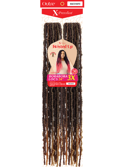 Outre X-Pression Twisted Up 3X BORABORA LOCS Crochet Braid 24