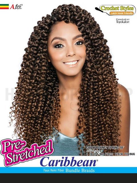 Mane Concept Afri Naptural CBP BOUNCY SPRING Pre-stretched Braid 18 CBP06
