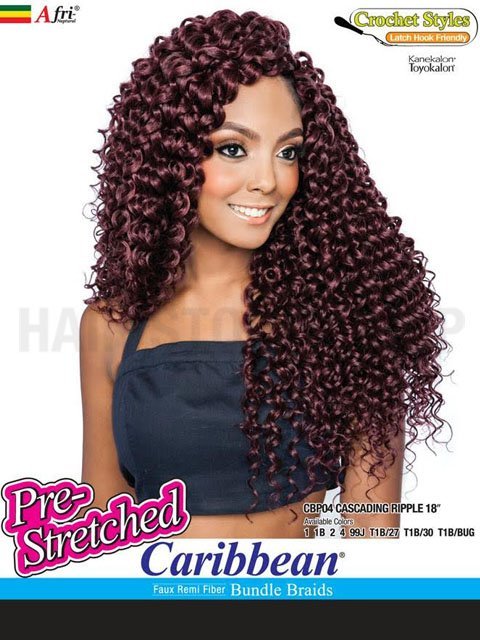 Mane Concept Afri Naptural CBP CASCADING RIPPLE Pre-stretched Braid 18 CBP04