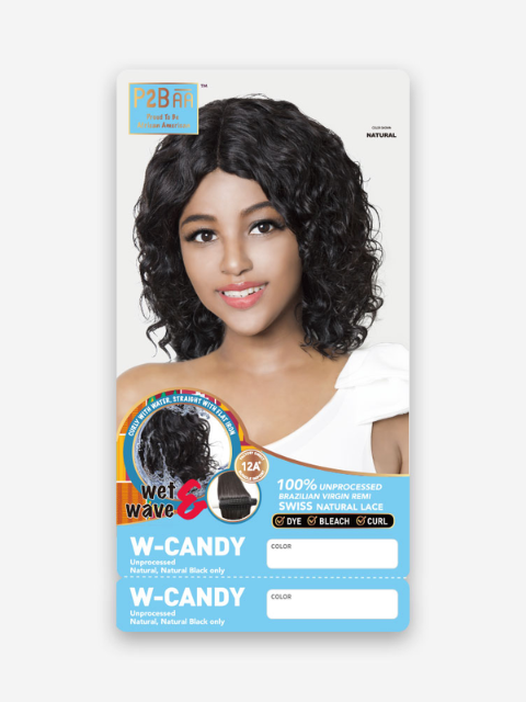 R&B Collection Wet&Wave 100% Unprocessed Brazilian Virgin Remy Lace Part Wig - W- CANDY