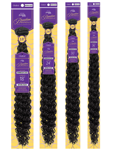 Outre Premium Purple Pack Brazilian Bundle DOMINICAN CURL Weave
