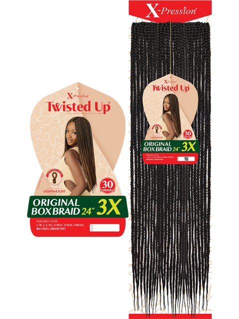 Outre X-Pression Twisted Up 3X ORIGINAL BOX BRAID Crochet Braid 24