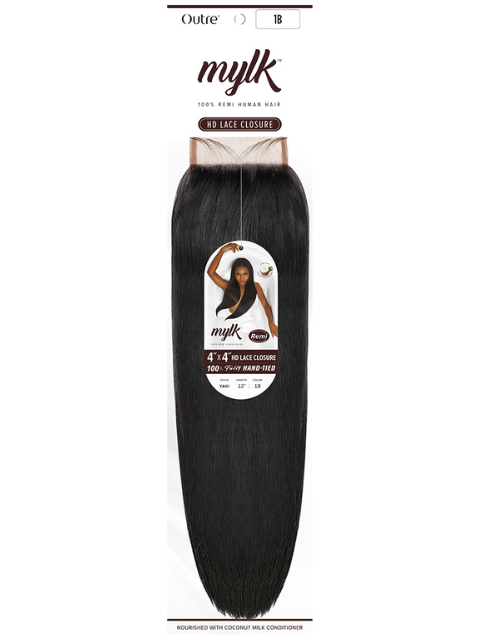 Outre MYLK 100% Remi Human Hair 4x4 HD Lace Closure