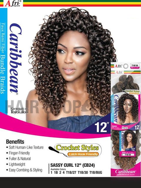 Mane Concept Afri Naptural Faux Remi SASSY CURL Braid 12 CB24