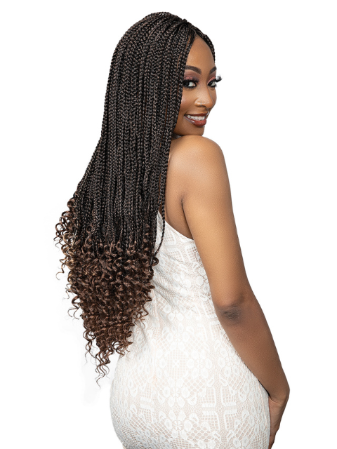 Janet Collection 3X BOX BRAID FRENCH CURL Crochet Braid 24"