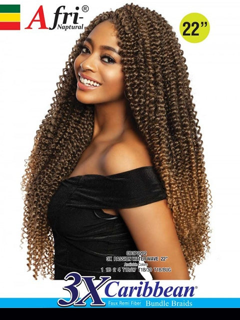 Mane Concept Afri Naptural Caribbean 3X PASSION WATER WAVE Braid 22 CB3P2202