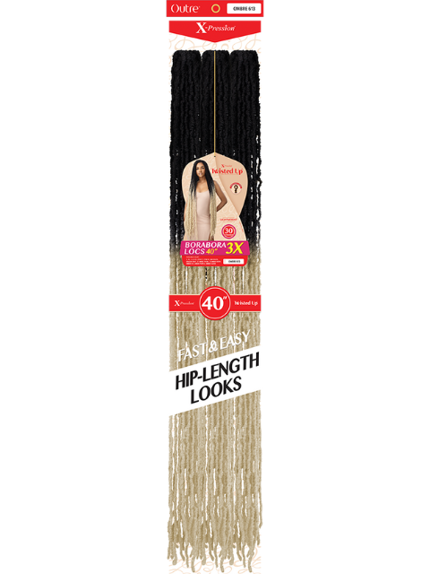 Outre X-Pression Twisted Up 3X BORABORA LOCS Crochet Braid 40