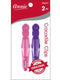 Annie Crocodile Clip 4.5" Pink & Purple 2pcs (#03247)