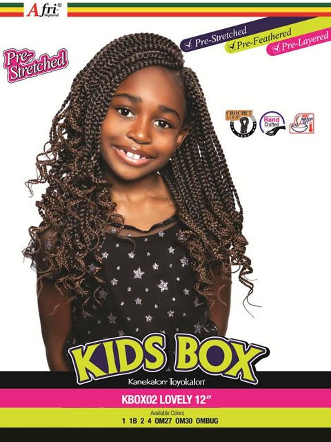 Mane Concept Afri Naptural Kids Box LOVELY Crochet  Braid 12 KBOX02