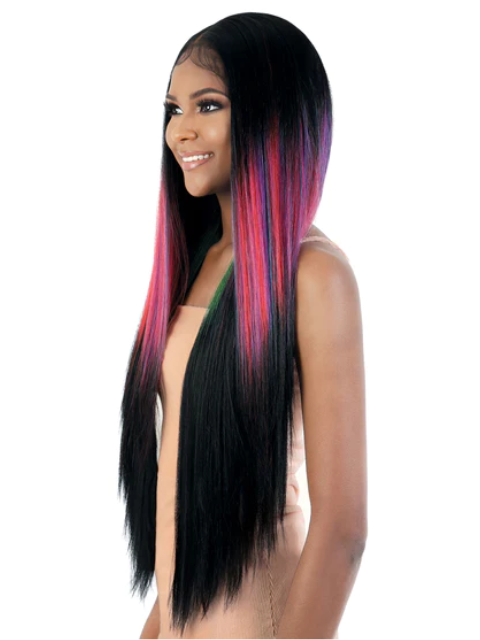 Motown Tress Premium Synthetic 13x6 Faux Skin HD Invisible Lace Wig - LS136.CHIC