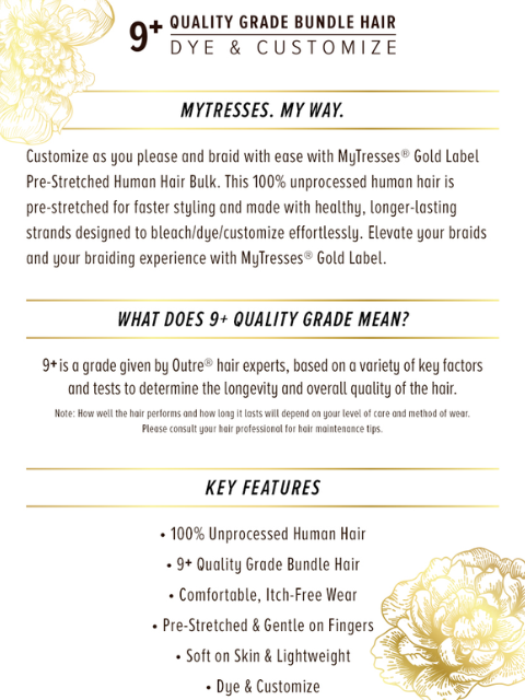 Outre Mytresses Gold Label 100% Unprocessed Human Hair NATURAL 4C KINKY Bulk 12"