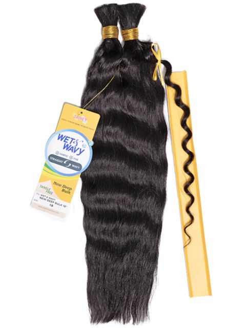 Janet Collection 100% Virgin Human Hair WET&WAVY NEW DEEP Bulk 18"