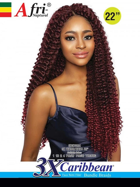 Mane Concept Afri Naptural Caribbean 3X WATER WAVE Braid 22 CB3P2201