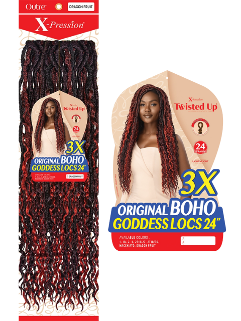 Outre X-Pression Twisted Up 3X ORIGINAL BOHO GODDESS LOCS Braid 24 *MEGA SALE